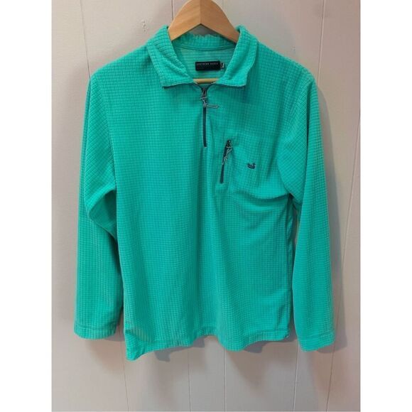 Southern Marsh FieldTec Dune Quarter Zip Pullover Sea Green XS - Picture 1 of 6